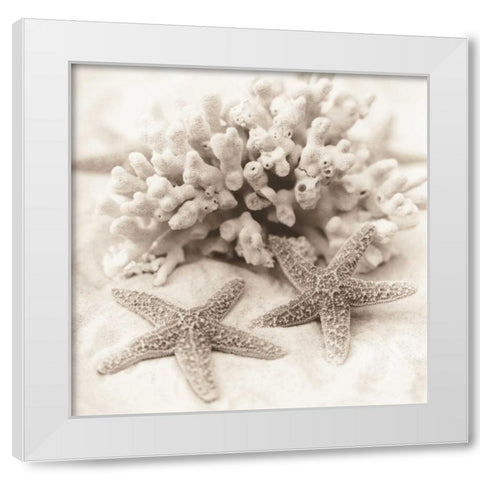 La Mer 1 White Modern Wood Framed Art Print by Blaustein, Alan