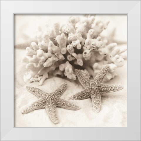 La Mer 1 White Modern Wood Framed Art Print by Blaustein, Alan