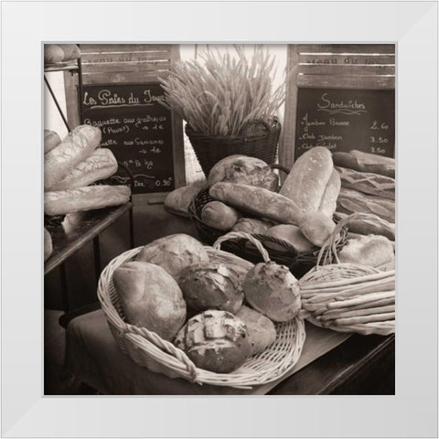 Les Pains No. 2 White Modern Wood Framed Art Print by Blaustein, Alan