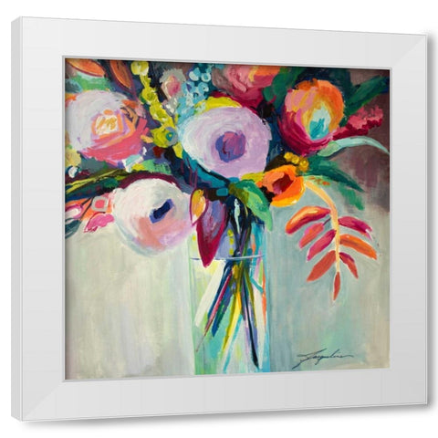 Ode to Summer 7 White Modern Wood Framed Art Print by Brewer, Jacqueline