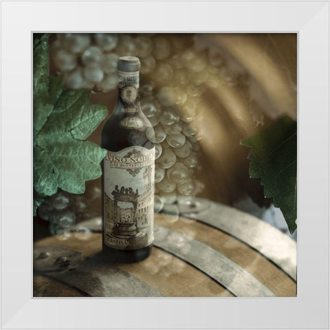 Montepulciano Vineyard #2 White Modern Wood Framed Art Print by Blaustein, Alan