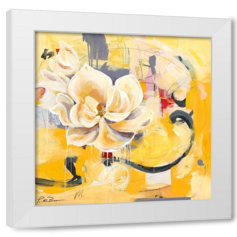 Southern Charm White Modern Wood Framed Art Print by Beer, Pamela K.