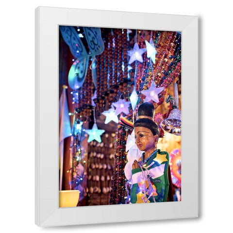 Nagano Cafe 18 White Modern Wood Framed Art Print by Blaustein, Alan