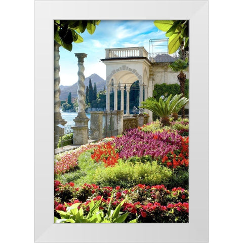Giardino sul Lago #4 White Modern Wood Framed Art Print by Blaustein, Alan