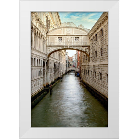 Bridge Of Sighs #1 White Modern Wood Framed Art Print by Blaustein, Alan