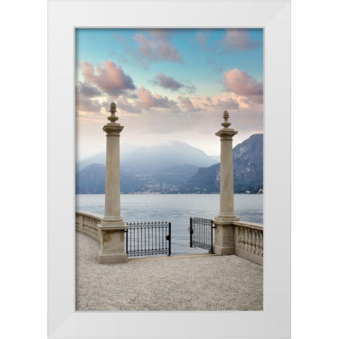 Villa Giardino #8 White Modern Wood Framed Art Print by Blaustein, Alan