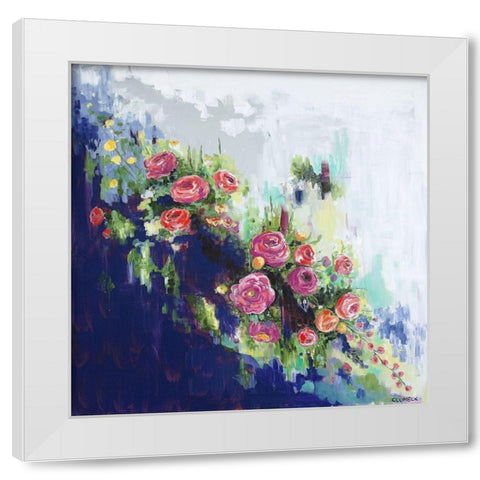 The Dance White Modern Wood Framed Art Print by Clumeck, Alana