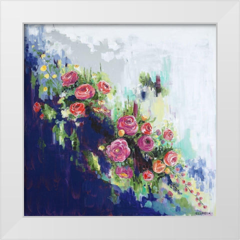 The Dance White Modern Wood Framed Art Print by Clumeck, Alana