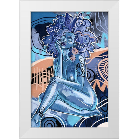 Imani White Modern Wood Framed Art Print by Copeland, Justin