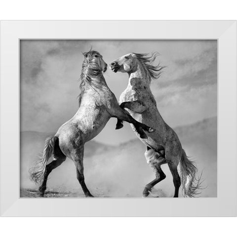 Challengers White Modern Wood Framed Art Print by Dearing, Lisa