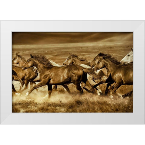 Unbroken White Modern Wood Framed Art Print by Dearing, Lisa