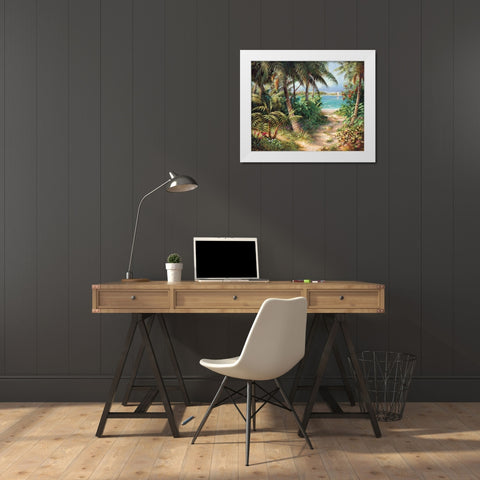 Bahama Sail White Modern Wood Framed Art Print by Fronckowiak, Art