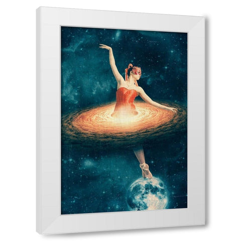 Prima Ballerina Assoluta White Modern Wood Framed Art Print by Flores, Paula Belle