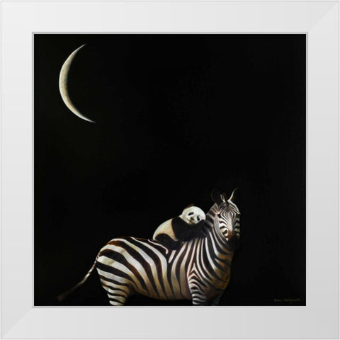 Safe Passage No. 2 White Modern Wood Framed Art Print by Hollingsworth, Karen