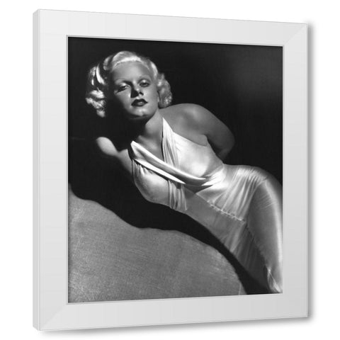 Jean Harlow 1931 White Modern Wood Framed Art Print by Unknown