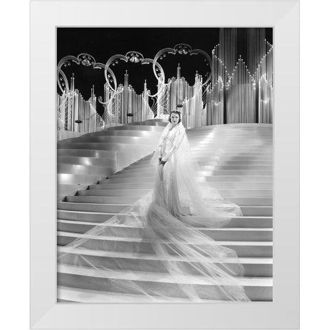 MGM 1937 Rosalie Starring Eleanor Powell White Modern Wood Framed Art Print by Unknown