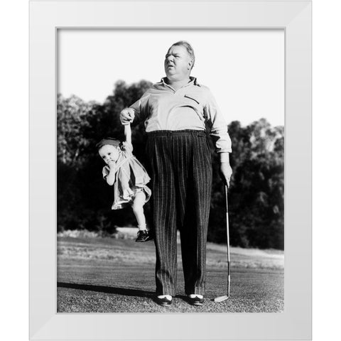 Daddy Day-Care White Modern Wood Framed Art Print by Unknown