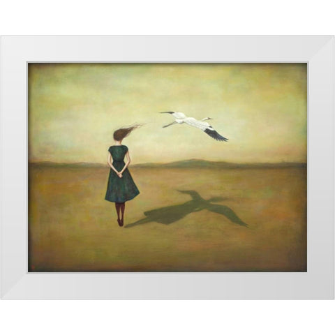 Eggscapism White Modern Wood Framed Art Print by Huynh, Duy