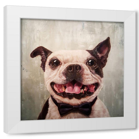 A Black Tie Affair White Modern Wood Framed Art Print by Heffernan, Lucia