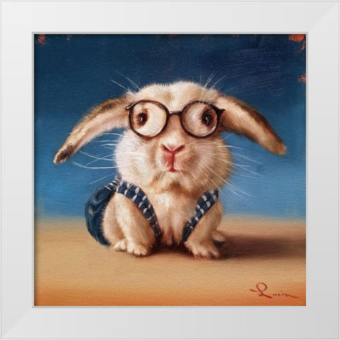 Back to school White Modern Wood Framed Art Print by Heffernan, Lucia