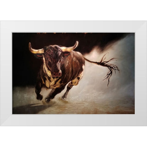 El Toro 2 White Modern Wood Framed Art Print by Heffernan, Lucia
