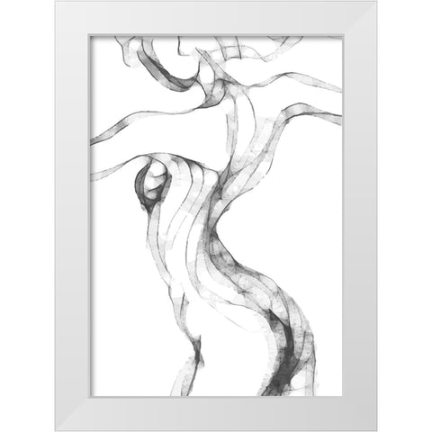 Figurative Woman II White Modern Wood Framed Art Print by Incado