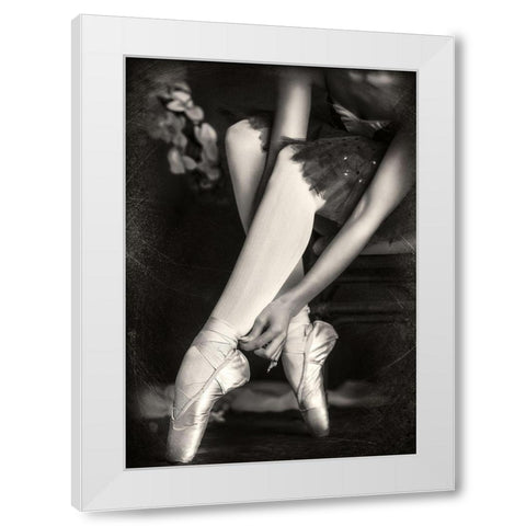 Art of Dance White Modern Wood Framed Art Print by PhotoINC Studio