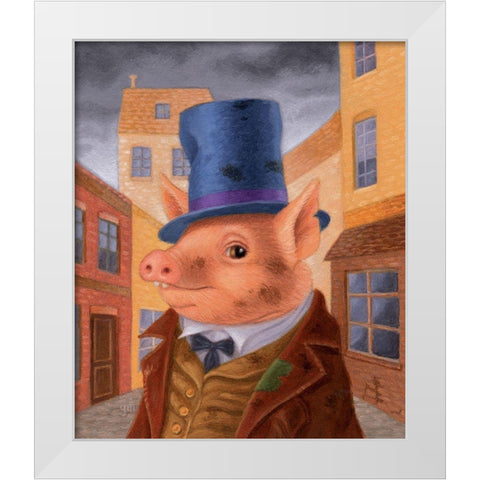 Dawkins White Modern Wood Framed Art Print by Matarazzo, Gina