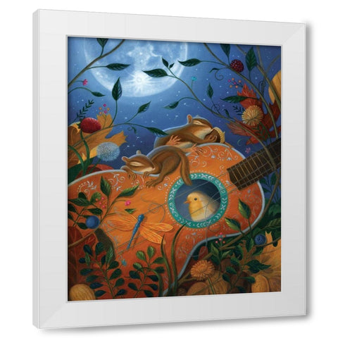 Dandelion Dreams White Modern Wood Framed Art Print by Matarazzo, Gina