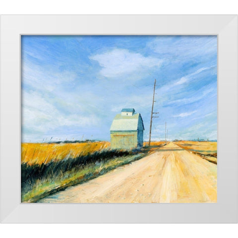 Open Road White Modern Wood Framed Art Print by Paraskevas, Michael