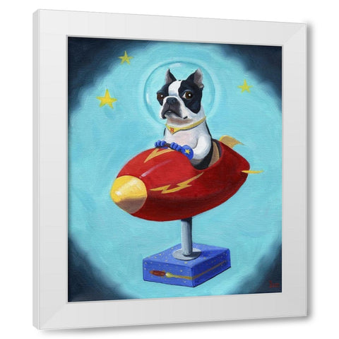 Boston Rocket White Modern Wood Framed Art Print by Rubenacker, Brian