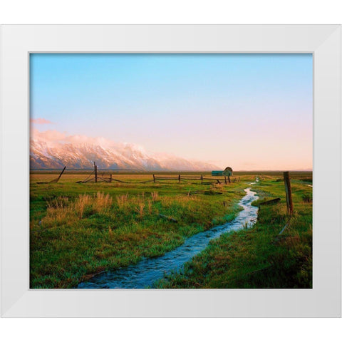 Home On The Range White Modern Wood Framed Art Print by Rapson, Sol