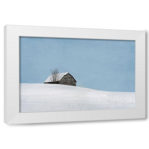 Minimalist Barn White Modern Wood Framed Art Print by Ryan, Brooke T.