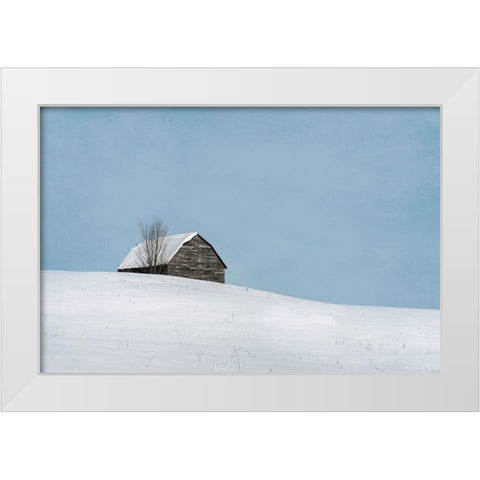 Minimalist Barn White Modern Wood Framed Art Print by Ryan, Brooke T.