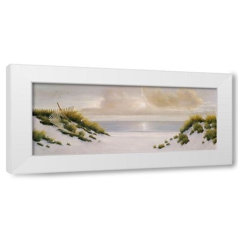 Summer Moments I White Modern Wood Framed Art Print by Romanello, Diane