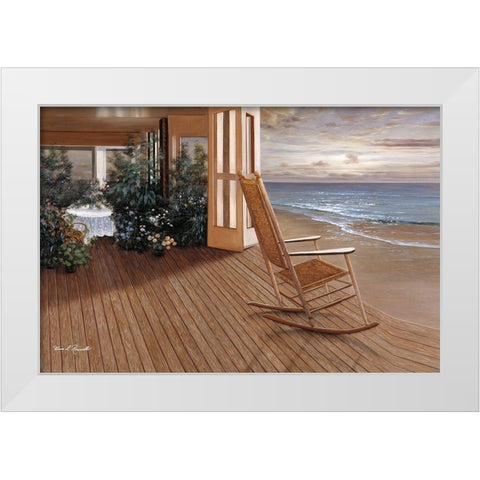 Memories White Modern Wood Framed Art Print by Romanello, Diane