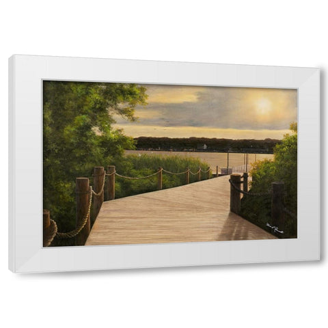 Almost There White Modern Wood Framed Art Print by Romanello, Diane