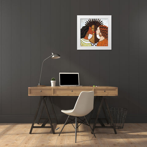 Every Woman White Modern Wood Framed Art Print by Stewart, Monica
