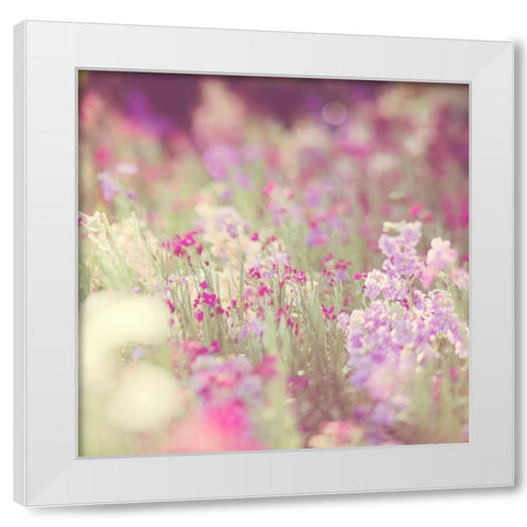 Monet White Modern Wood Framed Art Print by Soffia, Myan