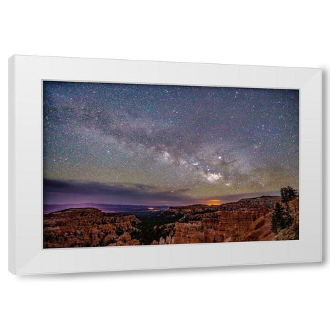 Milky Way over Bryce Canyon White Modern Wood Framed Art Print by Severn, Shawn/Corinne