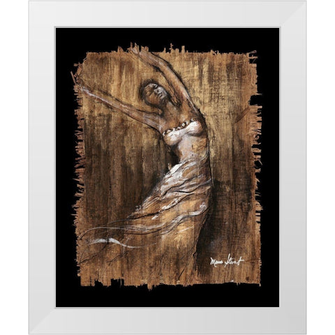 Graceful Motion II White Modern Wood Framed Art Print by Stewart, Monica