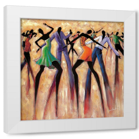 T.G.I.F. White Modern Wood Framed Art Print by Stewart, Monica