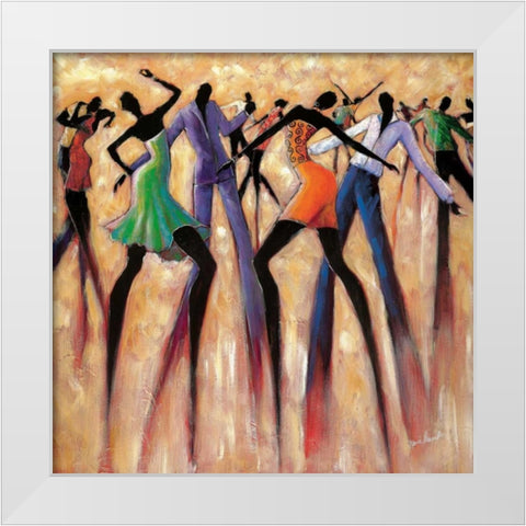 T.G.I.F. White Modern Wood Framed Art Print by Stewart, Monica
