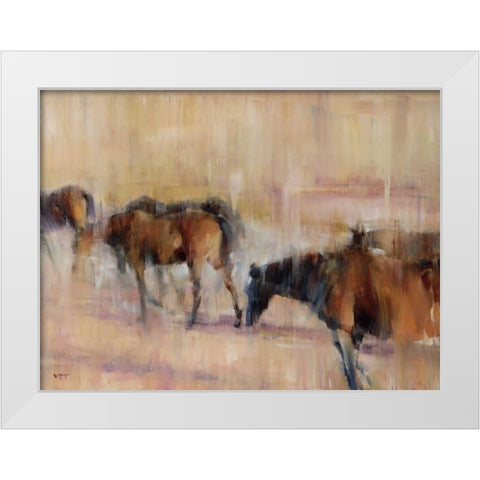 Kentucky Morning White Modern Wood Framed Art Print by Tonov, Valtcho