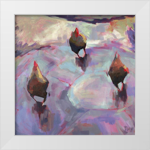 Human Race 2 White Modern Wood Framed Art Print by Timmerman, Lisa