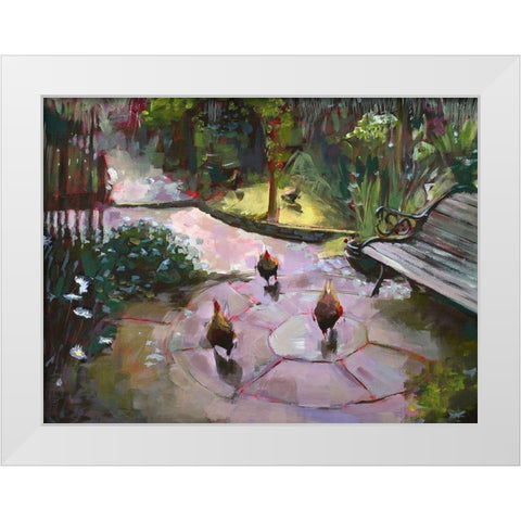 The Secret Garden White Modern Wood Framed Art Print by Timmerman, Lisa