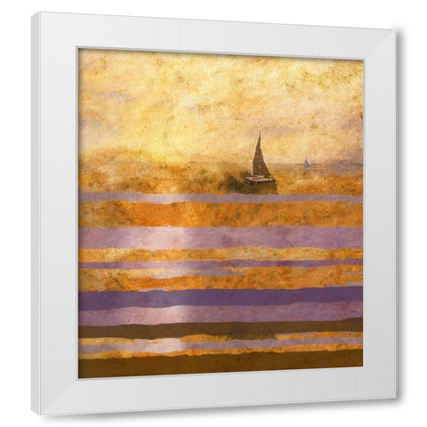 Light of The Sun No. 1 White Modern Wood Framed Art Print by Wiley, Marta