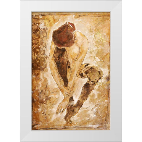 Repose White Modern Wood Framed Art Print by Wiley, Marta