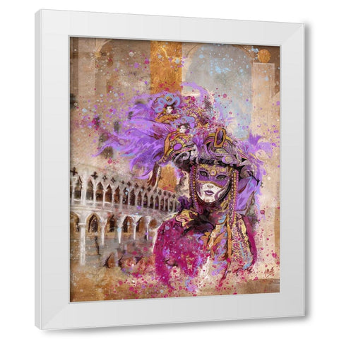 Venice 3 White Modern Wood Framed Art Print by Wiley, Marta