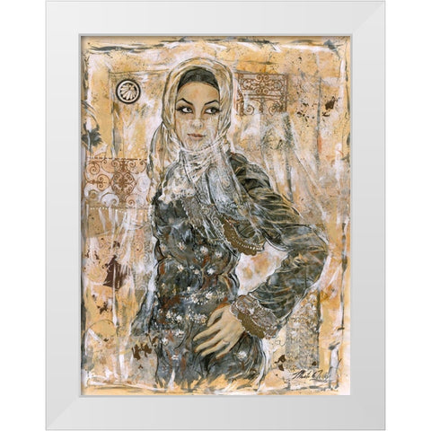 Dubai Beauty No. 2 White Modern Wood Framed Art Print by Wiley, Marta
